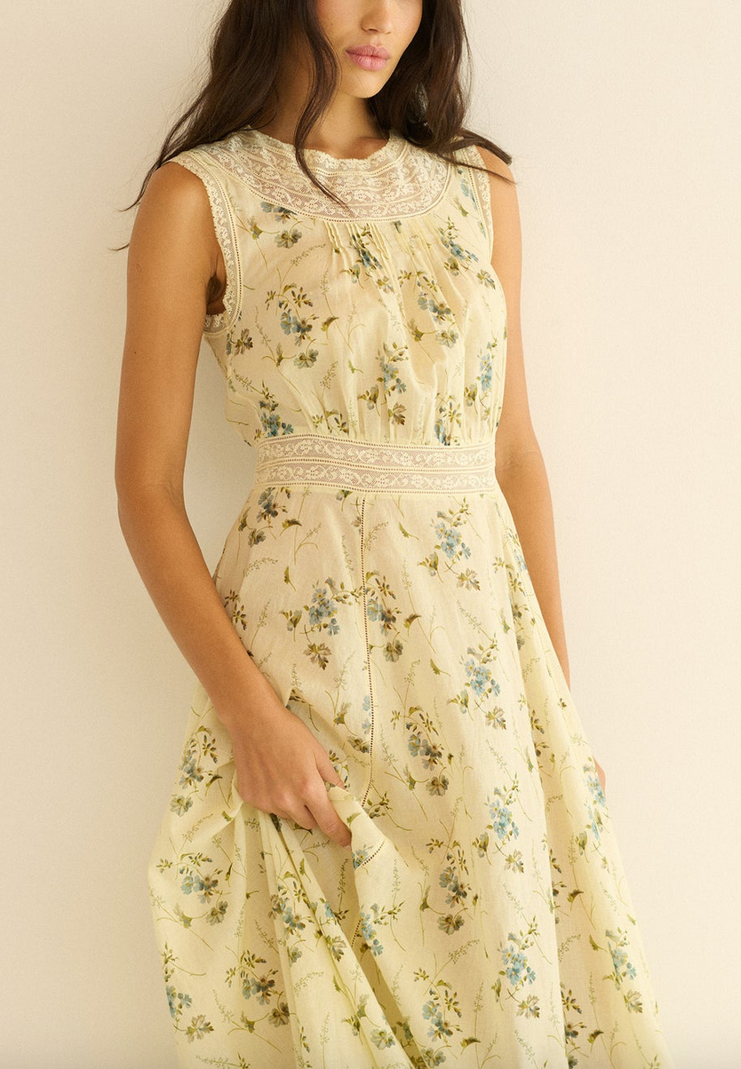liliane dress sunshine prairie rose