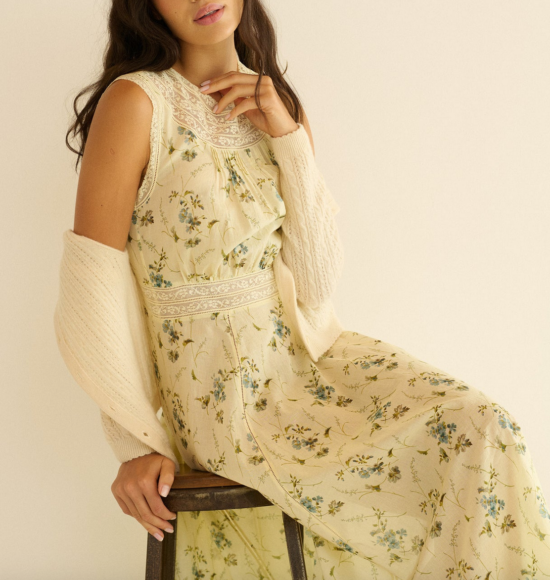 liliane dress sunshine prairie rose