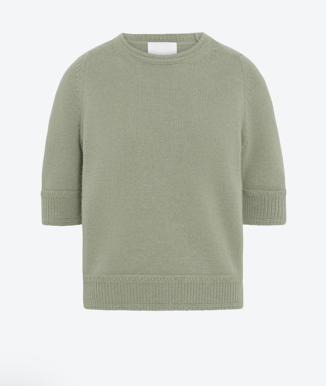ecume elbow length sleeve top moss