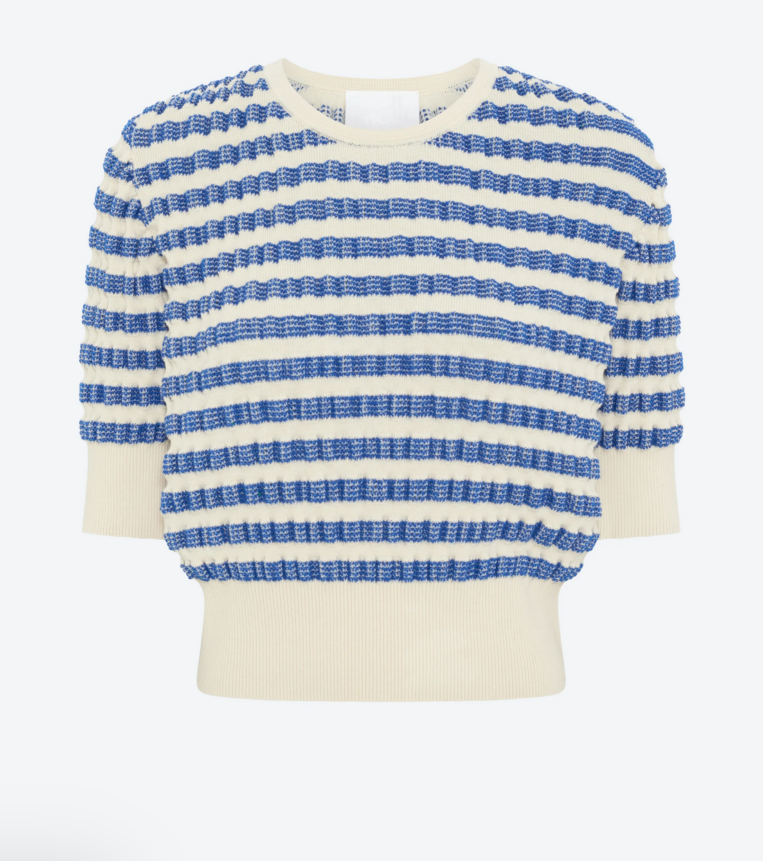 Egee sailor sweater waffled knit natural denim