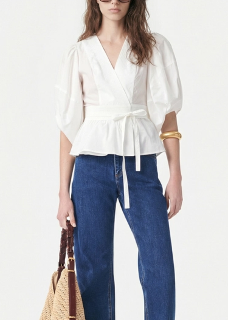 gunner blouse ecru