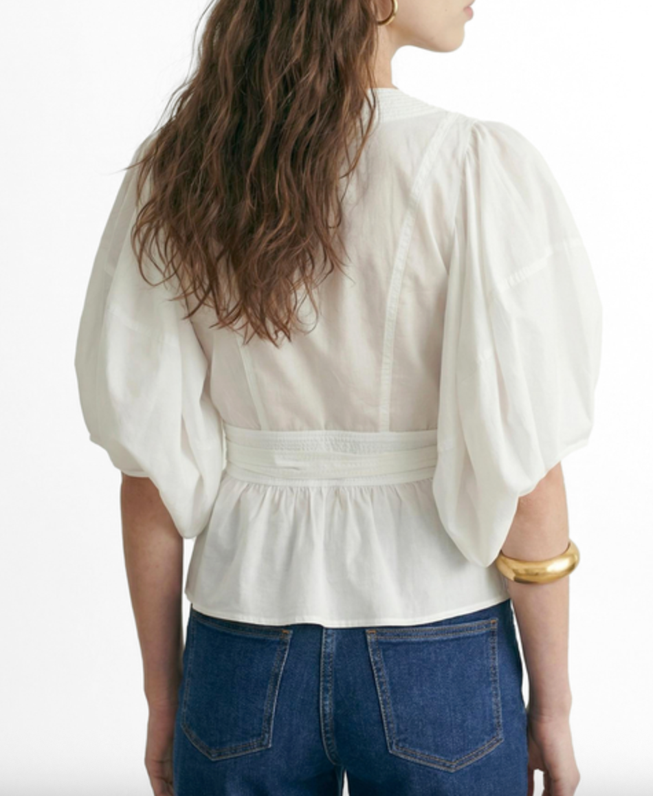 gunner blouse ecru