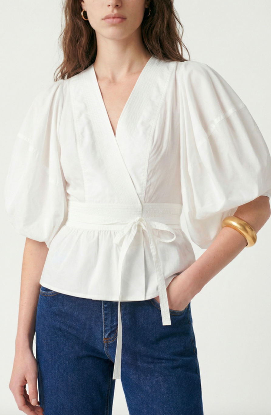 gunner blouse ecru