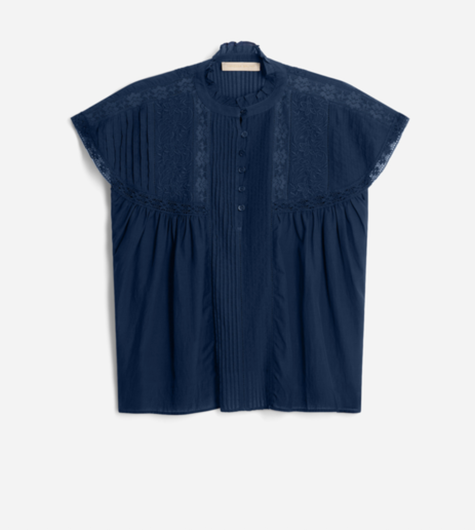 ganu blouse ink blue