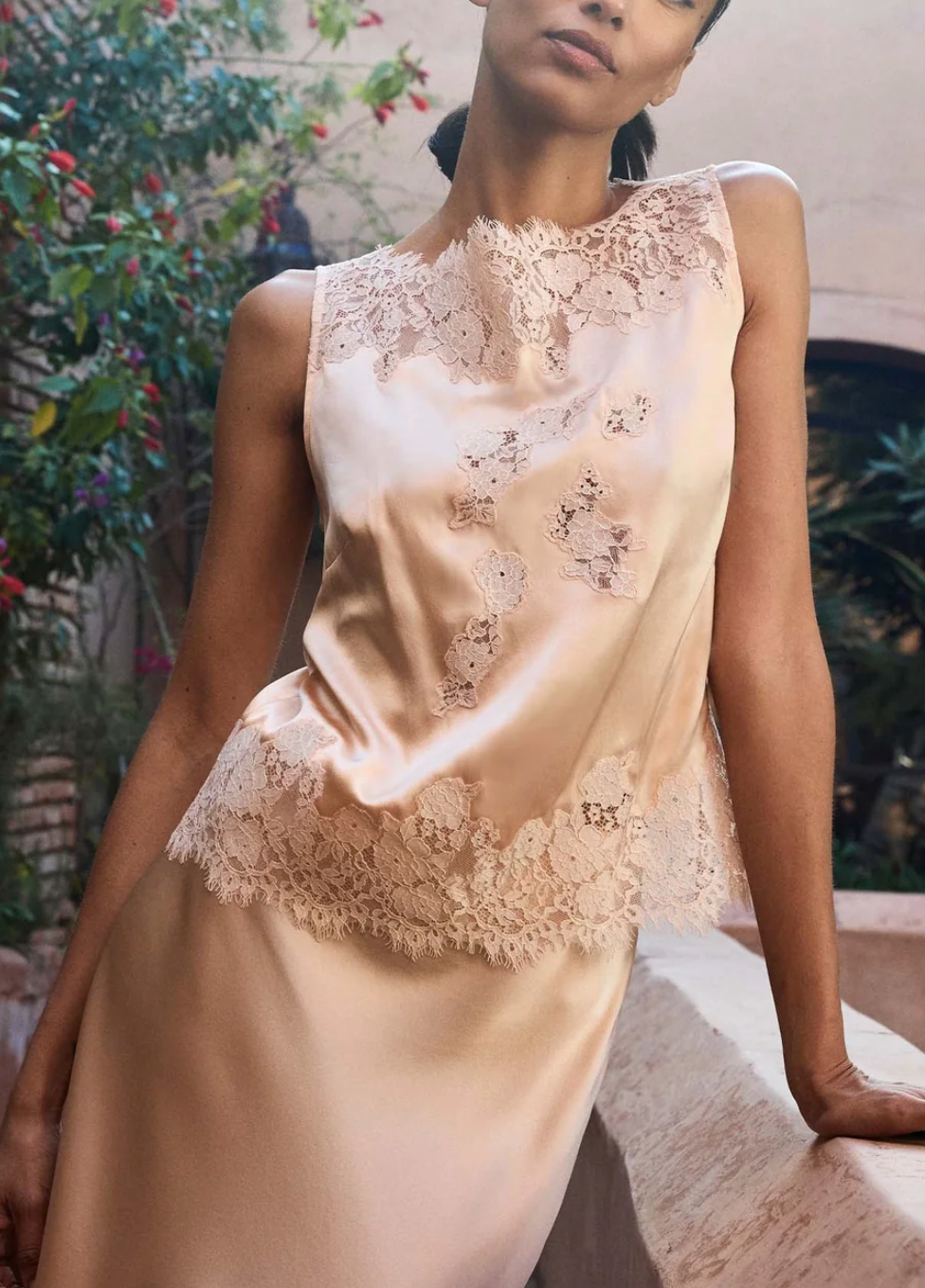 Viviane top peach sorbet