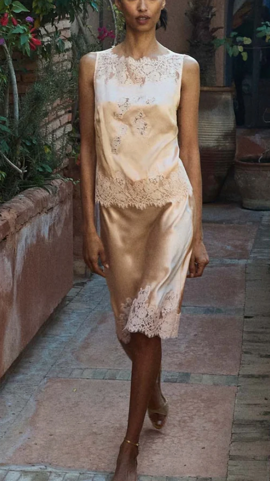 Viviane top peach sorbet