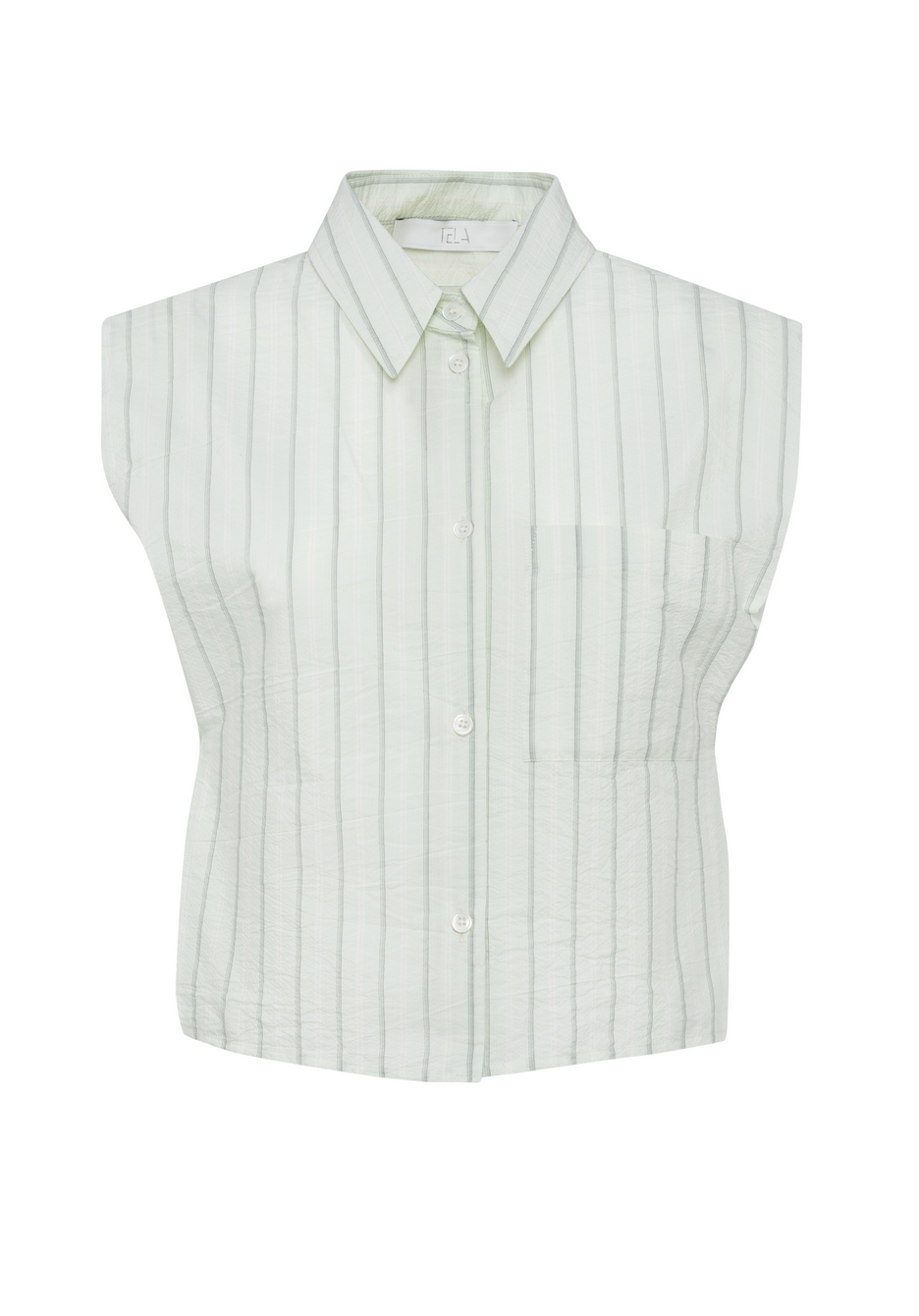 lucky shirt pale green blue white stripes