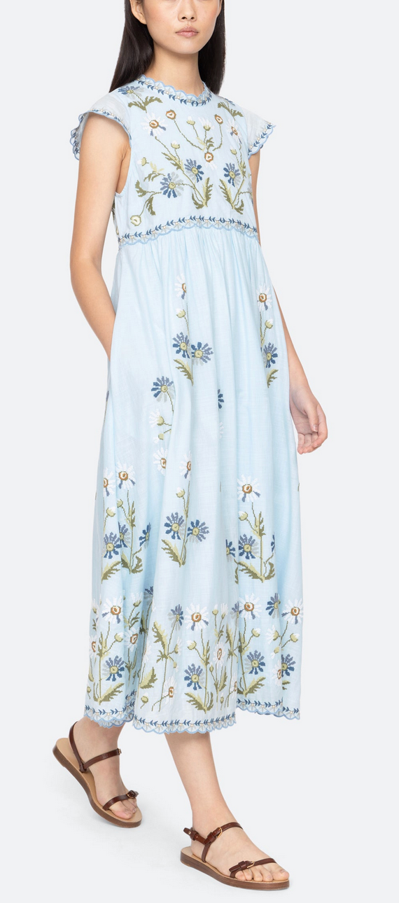 Audra dress blue