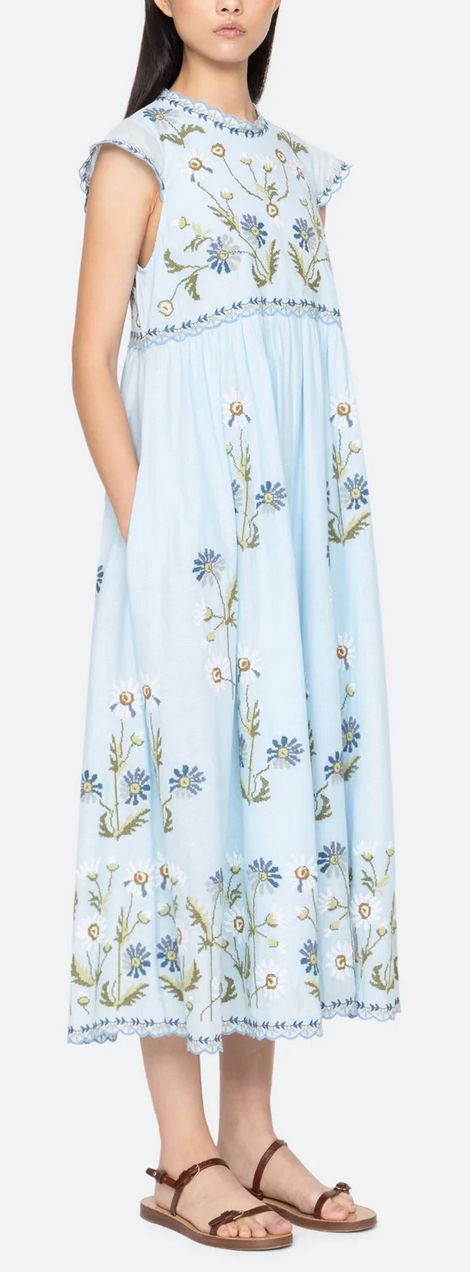 Audra dress blue