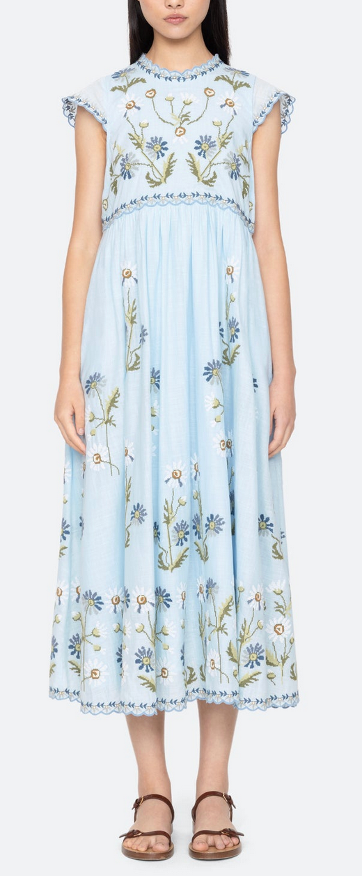 Audra dress blue