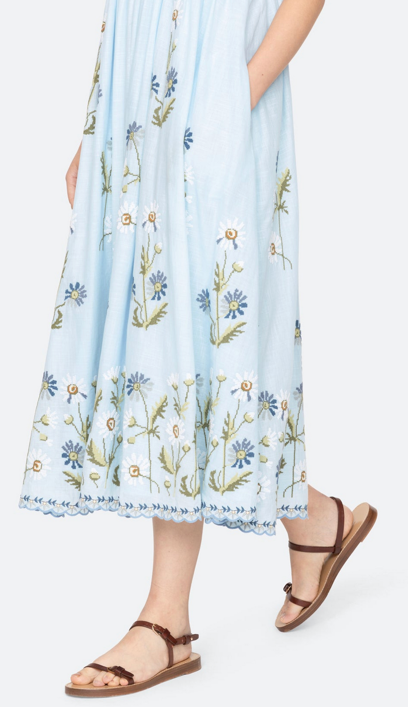 Audra dress blue
