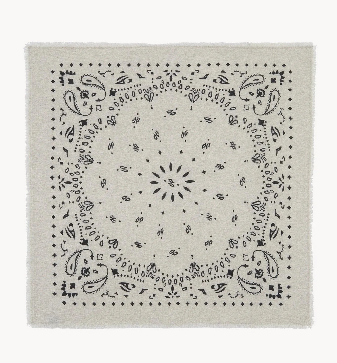 large avoine printed cashmere bandana