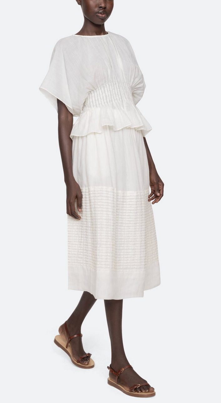 violet skirt white