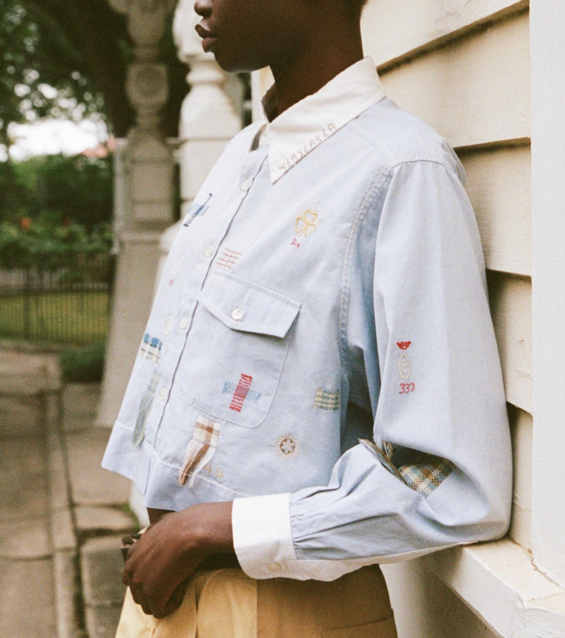 claira l/s shirt blue