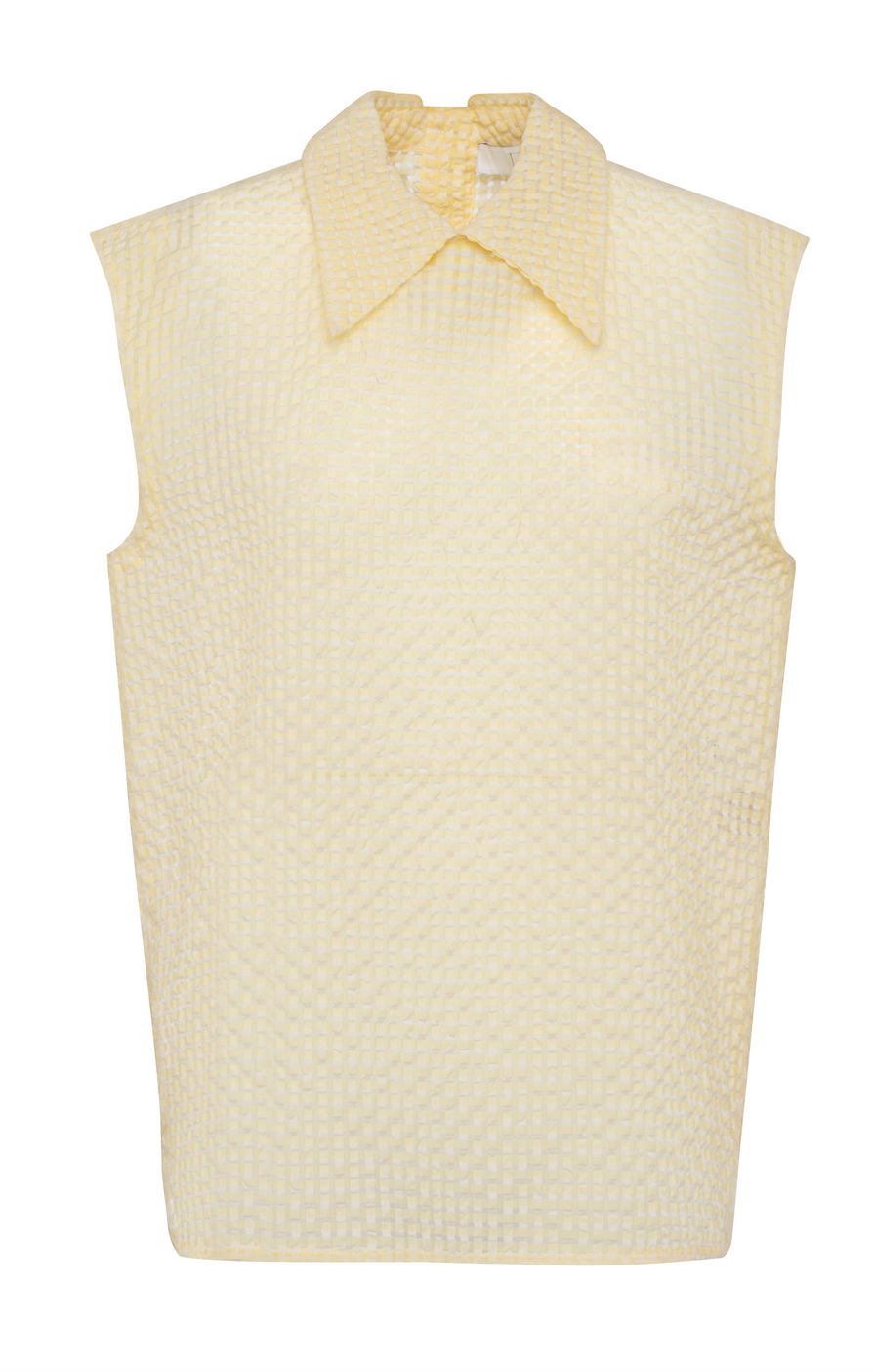 Oslo sleeveless top banana yellow