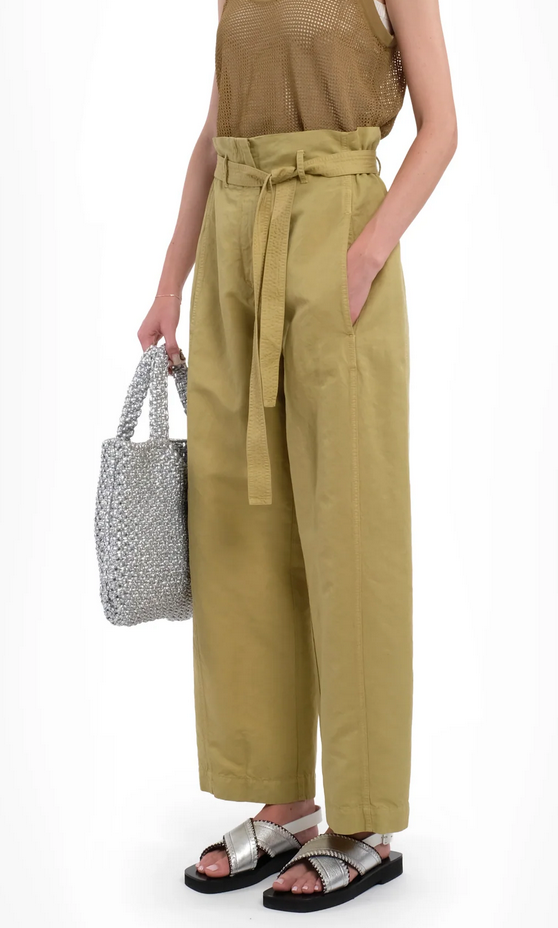 Eliot straight leg pistachio trousers