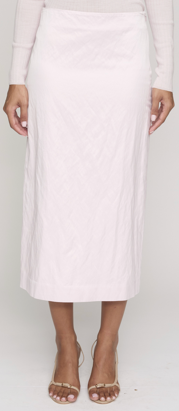 Phoebe Satin Midi Skirt Cherry Blossom