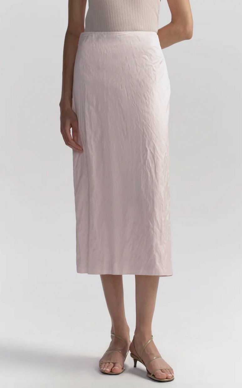 Phoebe Satin Midi Skirt Cherry Blossom