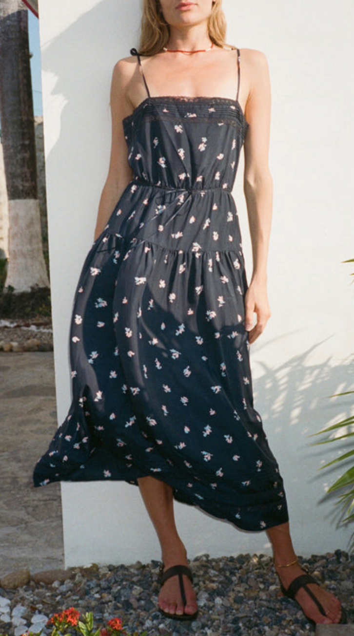 petra papillon silk dress