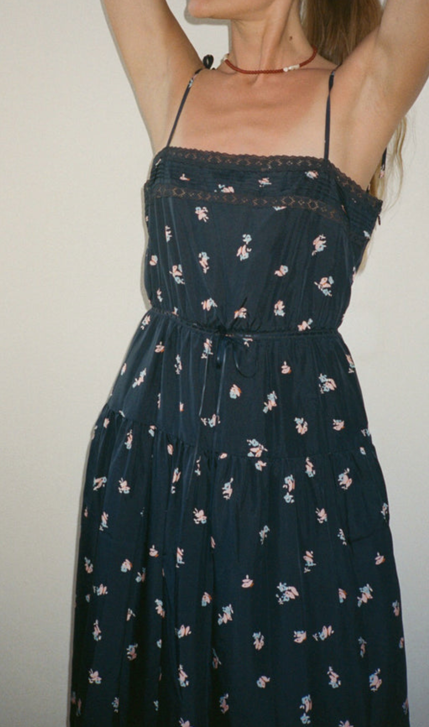 petra papillon silk dress