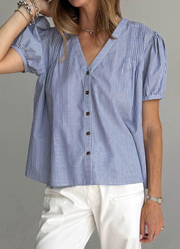 Izaro top stripe blue