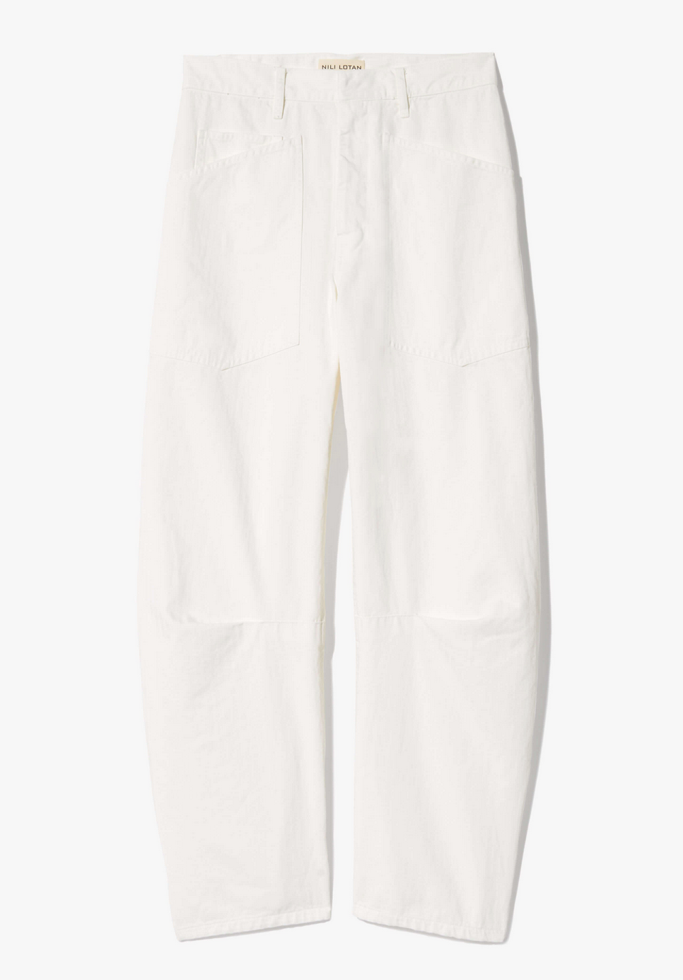 shon herringbone pant vintage cream