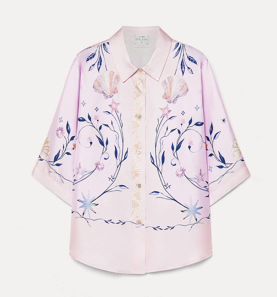 deliverance print half sleeve shirt top in sweet