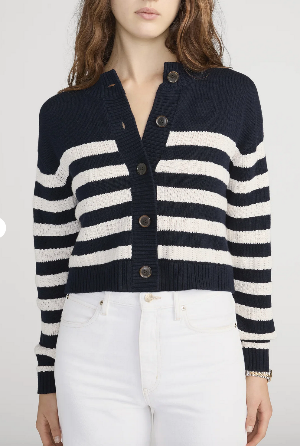 the variation femme cardi navy multi