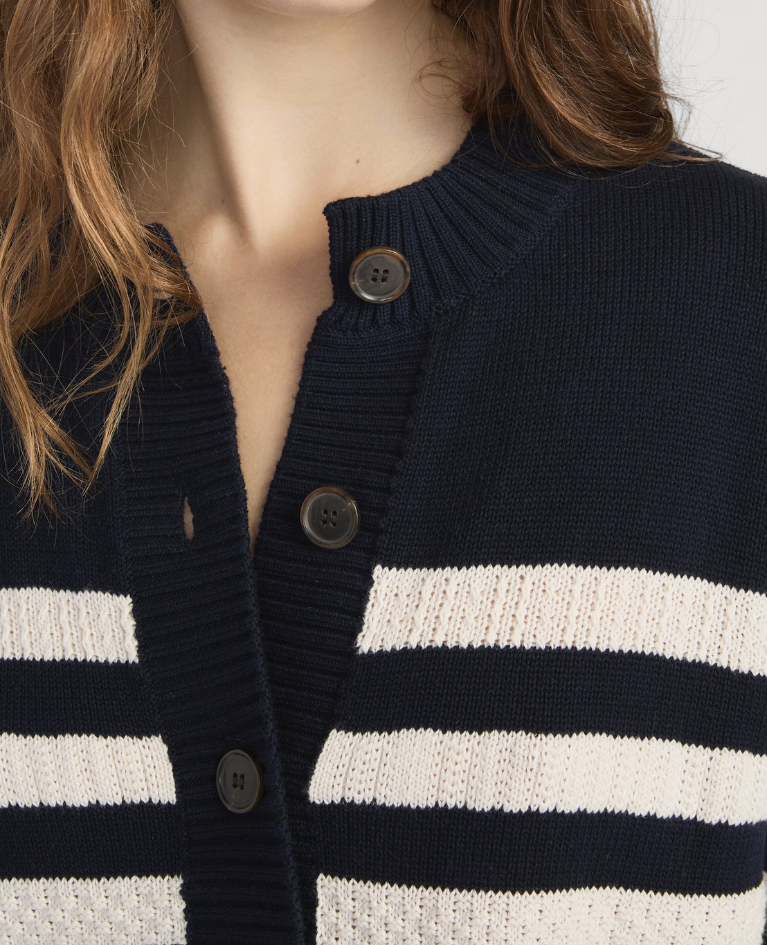 the variation femme cardi navy multi