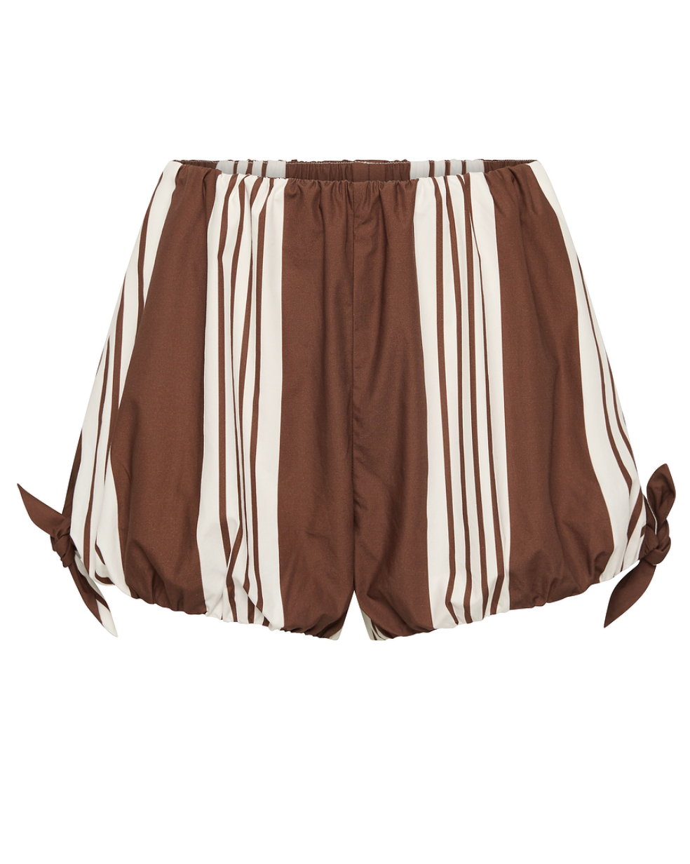 Rosie short chocolate stripe