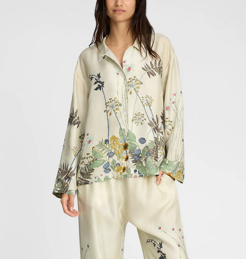 Faiza top cream print