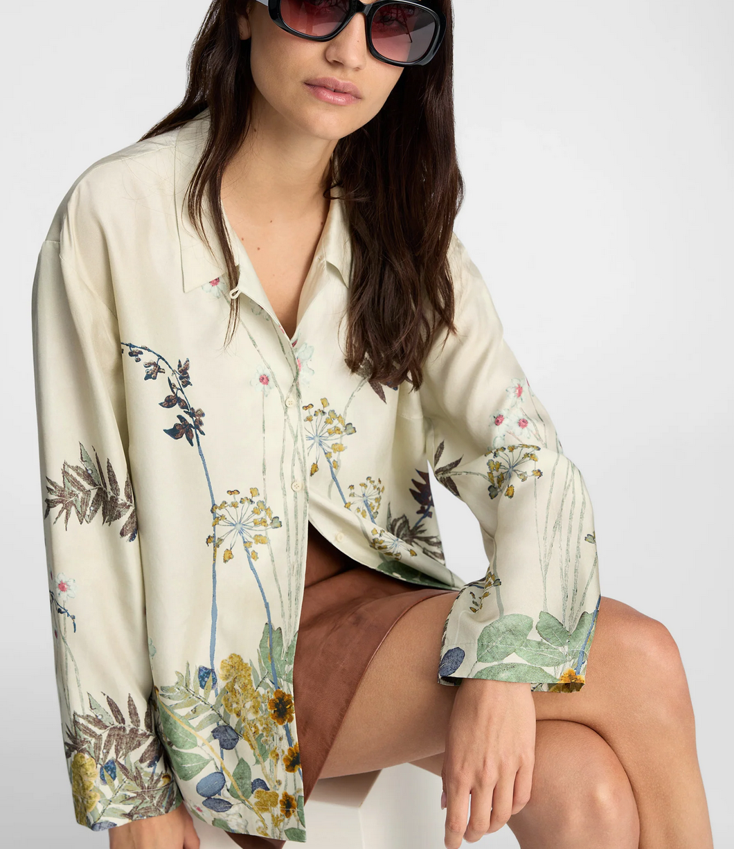 Faiza top cream print