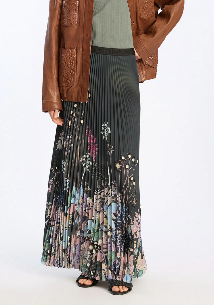 taulla skirt black print