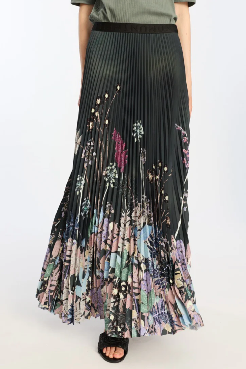 taulla skirt black print