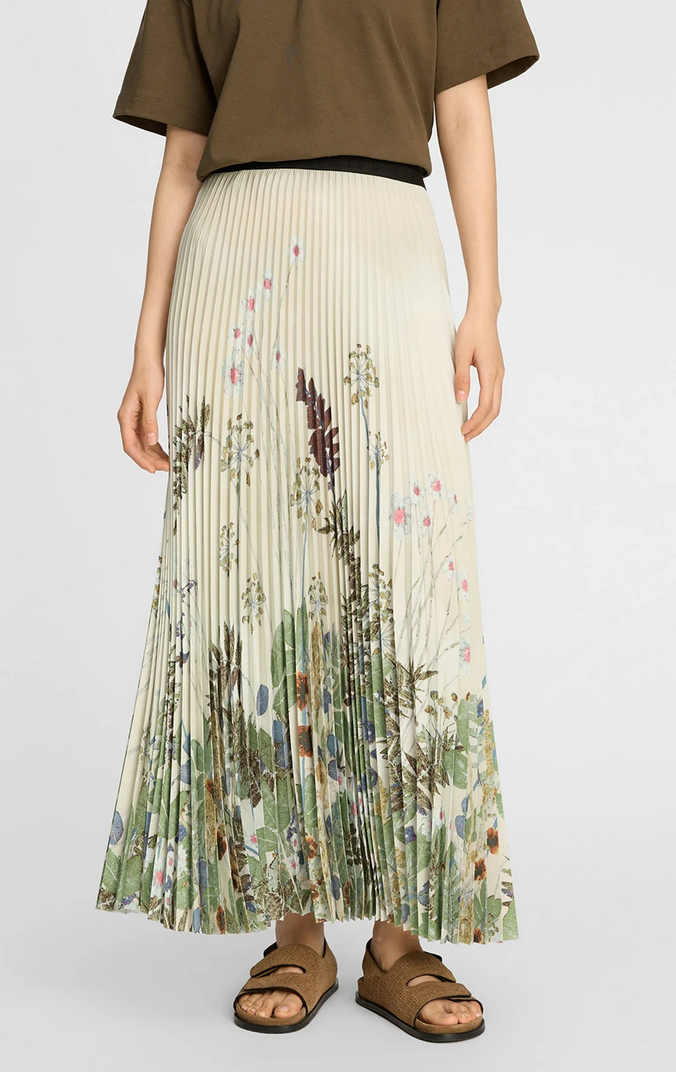 taulla skirt cream print