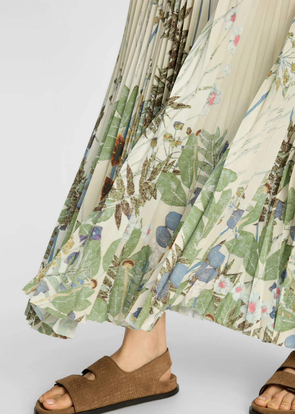 taulla skirt cream print