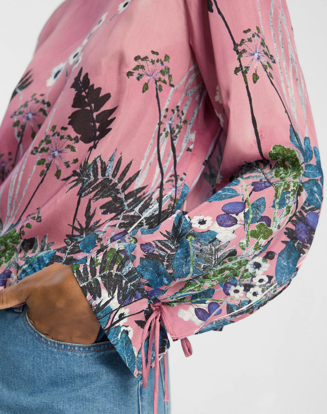 basilia top berry print