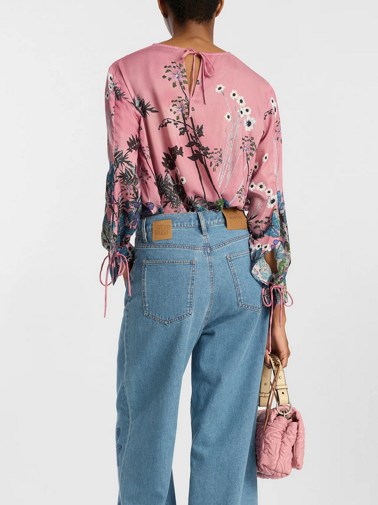 basilia top berry print