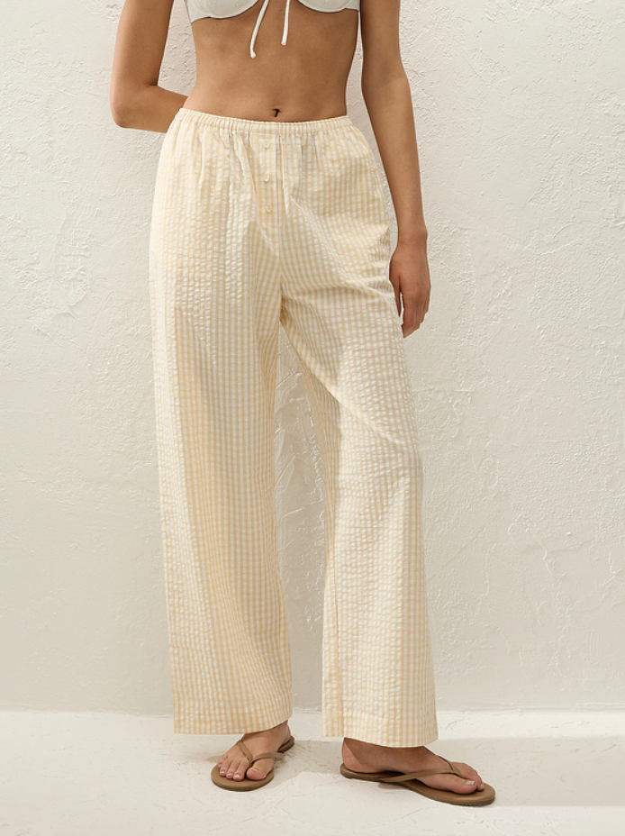 Paloma pant butter textured gingham