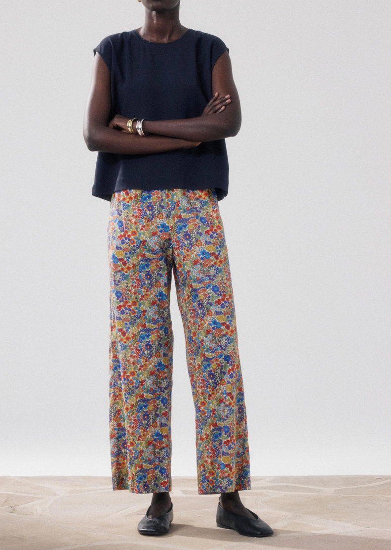 palerme pants multicolor liberty print