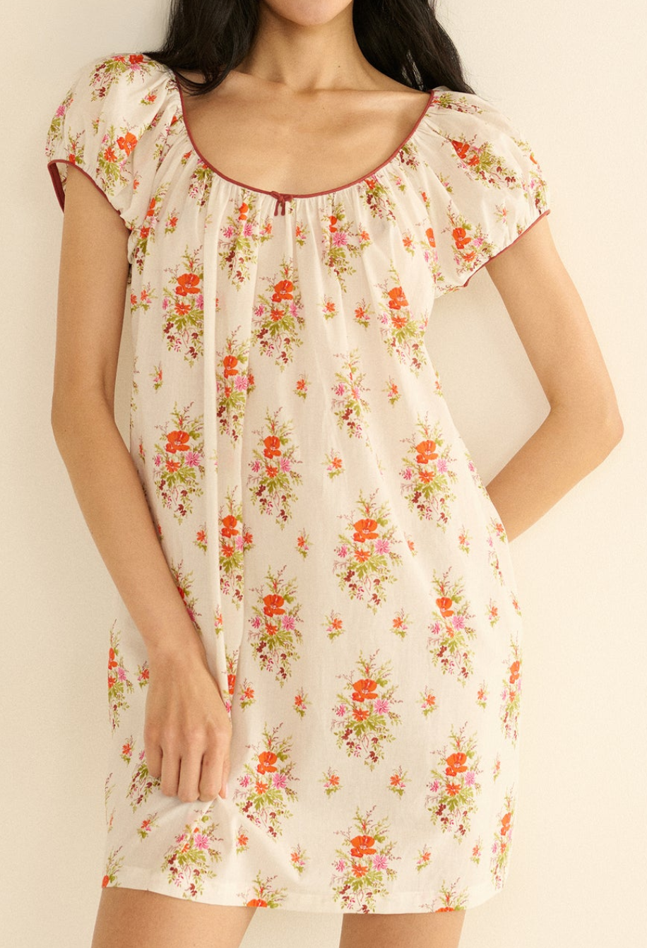 Julia Dress Rose Petit Bouquet De Chamonix