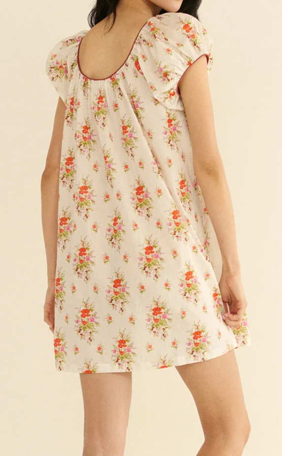 Julia Dress Rose Petit Bouquet De Chamonix
