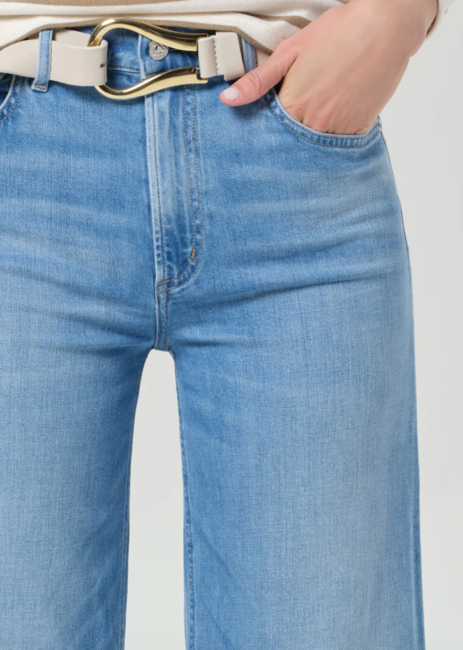 lyra wide leg crop clean hem andante