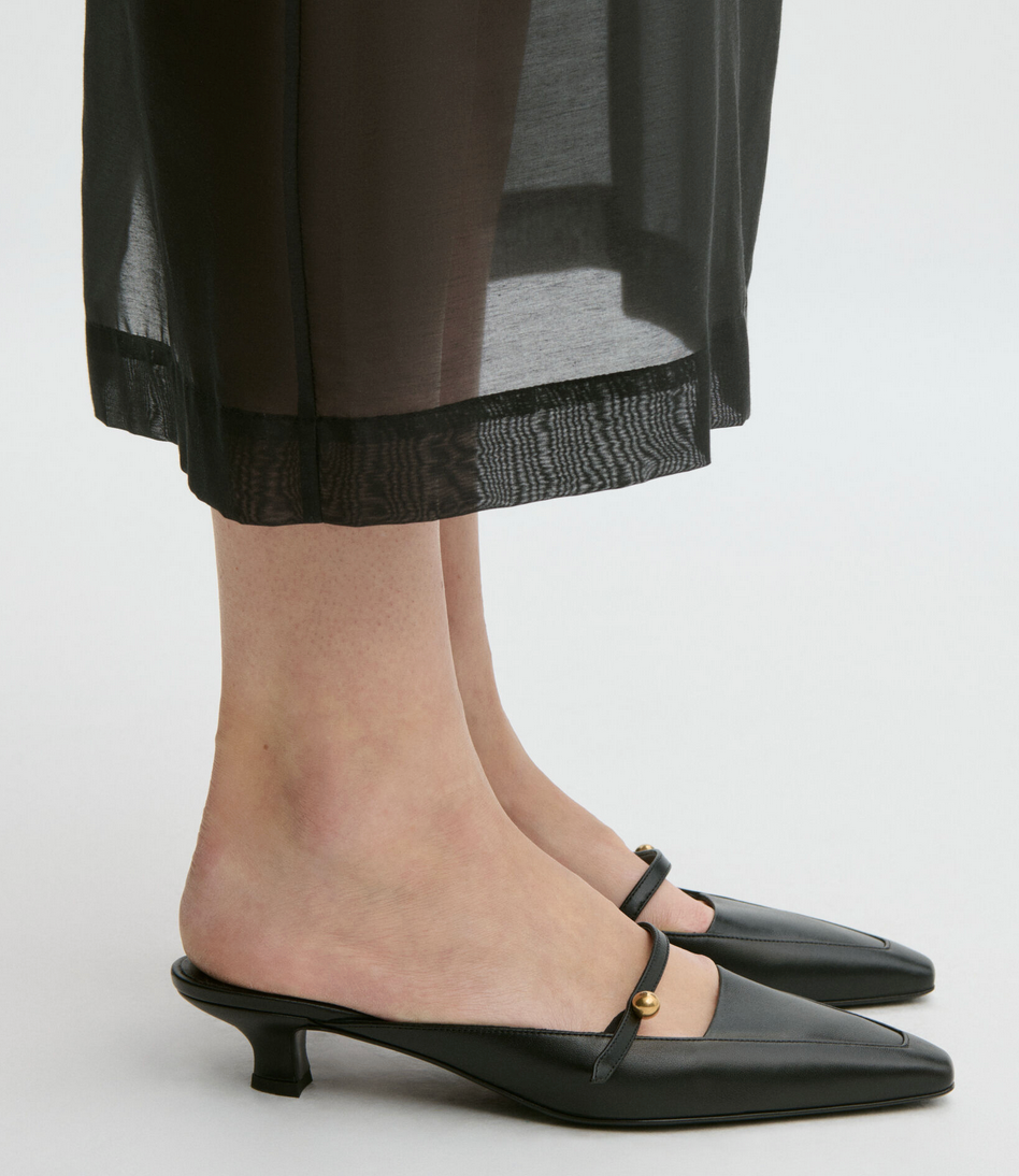Micha leather sandals black
