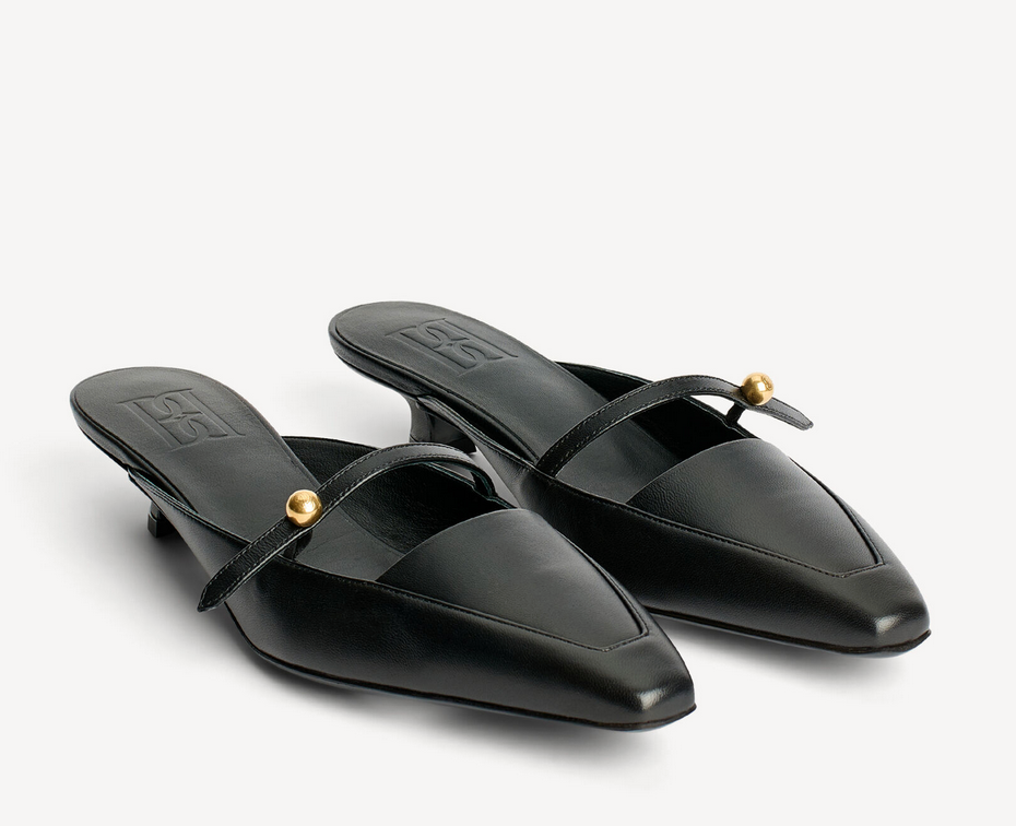 Micha leather sandals black