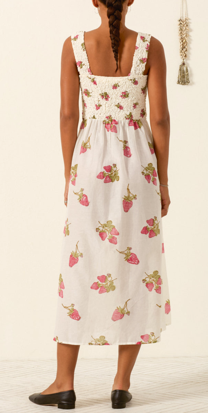 Kay strawberry dot dress