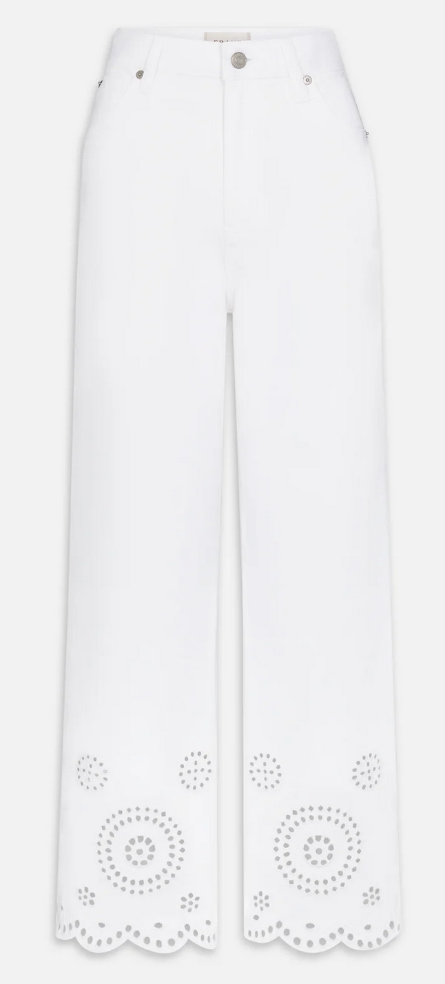 The Eyelet Flare White