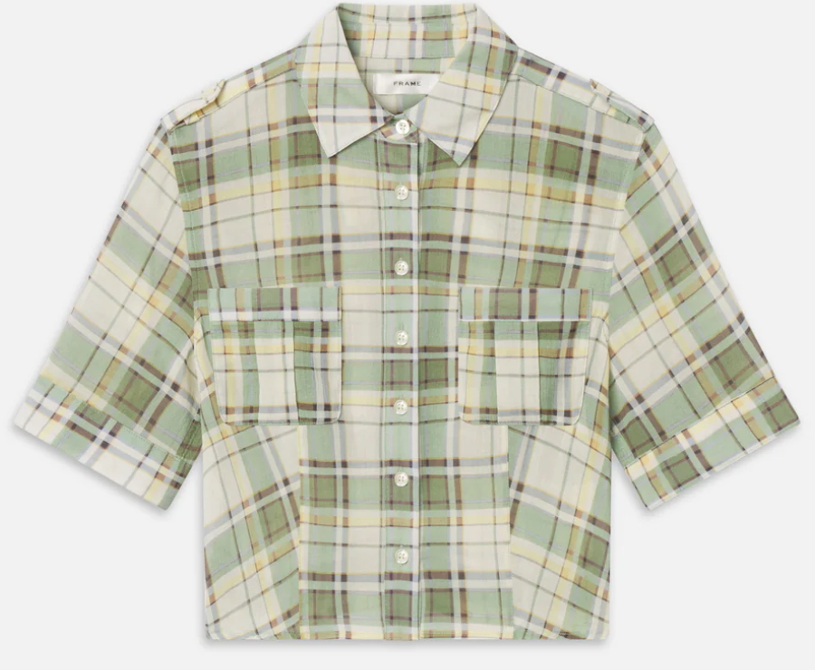 The Utility Shirt Jade Green Plaid