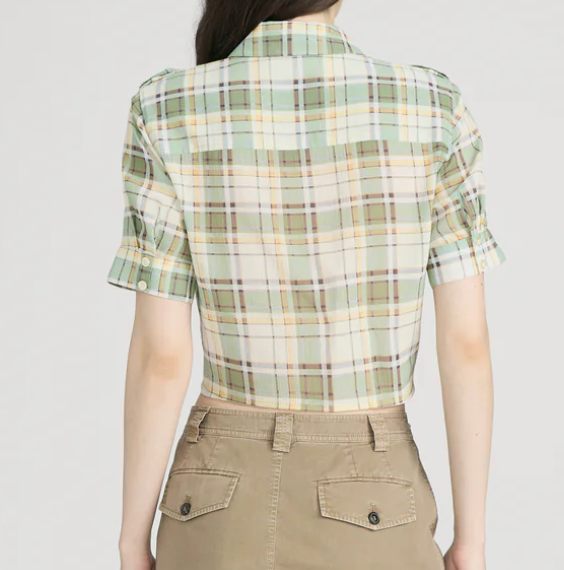 The Utility Shirt Jade Green Plaid
