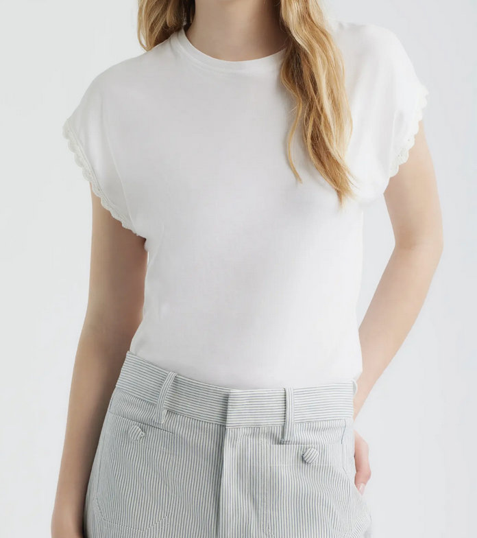 Crochet Muscle Tee White